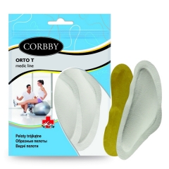 Пелоты Corbby - Ортопедическая линия - Т-образные Orto T поперечного свода стопы - арт.corb1181c упаковка 5 шт